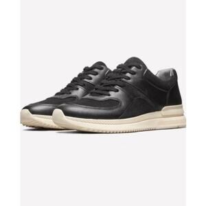 Everlane The Trainer Leather Sneaker Unisex W 7 M 5 Black New Without Box